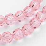Broušené korálky - průsvitné - růžové - 4 mm - 10 ks – Hledejceny.cz
