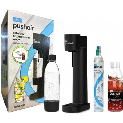 PushAir Dafi Sifon černý + CO2 bombička + láhev 0,7 soda – Zboží Dáma