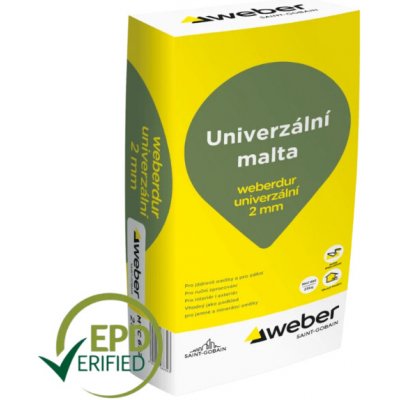 Weber.dur univerzální malta 2mm 25 kg – Sleviste.cz
