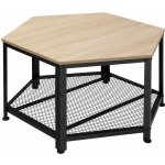 tectake 404226 norwich 86,5x75x46,5cm industrial světlé dřevo – Zboží Dáma