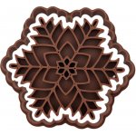 Vykrajovátko s razítkem Vločka roztřepená | Formička s razítkem na Vánoční sušenky – Zboží Dáma