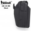Pouzdra na zbraně Wosport opaskové GB34 Glock 19 USP CZ Duty černé