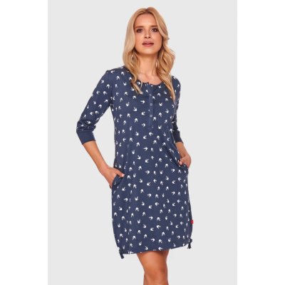 Doctor Nap mateřská kojicí košilka Lucy modrá tmavěmodrá – Zboží Dáma