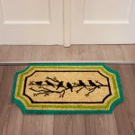 Home Elements Rohožka Ptáčci na Větvi s Lemem béžový 45 x 75 cm – Zboží Dáma