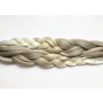 Kanekalon Easy Braid a Miss Rola Barva: 101/613/WHITE (ombré stříbrná-blond-bílá, silver-bonde-white shaded)l, Značka: Miss Rola – Sleviste.cz