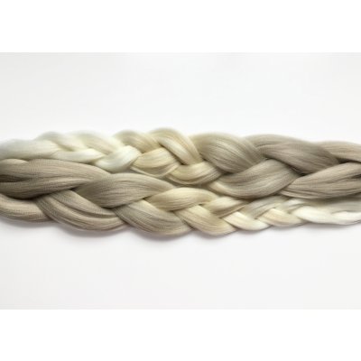 Kanekalon Easy Braid a Miss Rola Barva: 101/613/WHITE (ombré stříbrná-blond-bílá, silver-bonde-white shaded)l, Značka: Miss Rola – Sleviste.cz