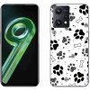 Pouzdro a kryt na mobilní telefon Realme Pouzdro mmCase Gelové Realme 9 5G - psí tlapky 1