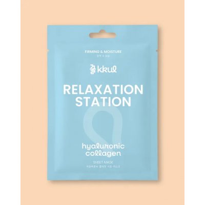kkul Pleťová maska s kyselinou hyaluronovou a kolagenem Relaxation Station Hyaluronic Collagen Sheet Mask - 25 ml – Sleviste.cz
