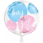 Fóliový balón Gender Reveal Boy or Girl 45 cm – Hledejceny.cz