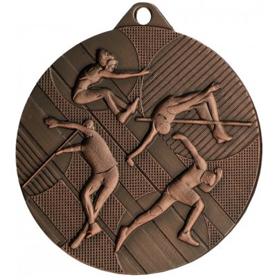 Designová kovová medaile Atletika Bronz 4,5 cm – Zboží Dáma