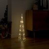 Vánoční osvětlení Nabytek XL Akrylový dekorativní světelný LED kužel teplý bílý 60 cm