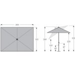 Doppler Expert auto tilt 300x200 cm nastavitelný – Naklápěcí slunečník s klikou 827 – Hledejceny.cz