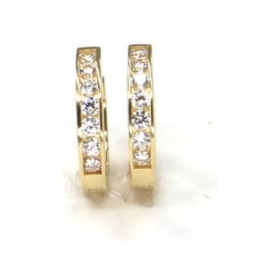 Pattic náušnice ze žlutého zlata ARP438204Y – Sleviste.cz