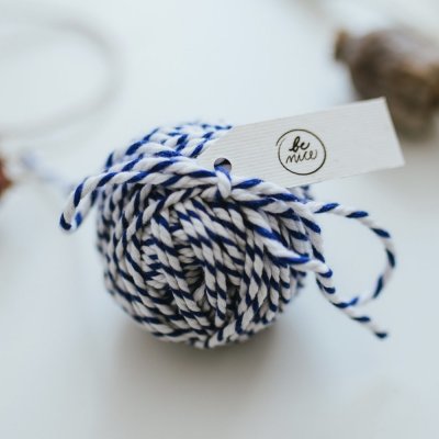 Be Nice bavlněný Provázek modro-bílý – Zboží Dáma