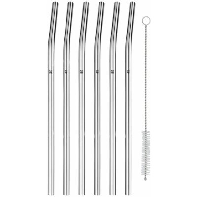 WMF Nerezová brčka 24 cm 6 ks + kartáček – Zboží Dáma