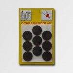 Podložka pod nábytek KMS 103B, 21x21mm, filc bílý – Hledejceny.cz