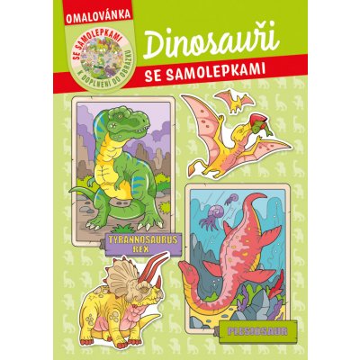 Omalovánka A4 se samolepkami Dinosauři – Zbozi.Blesk.cz