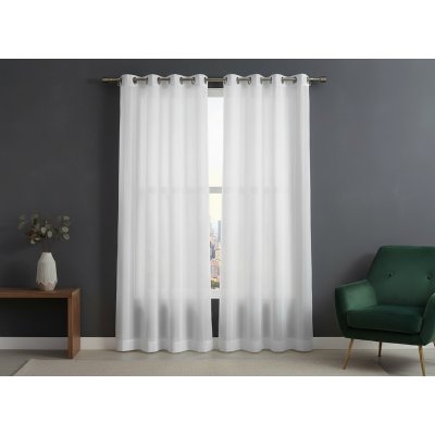 Dekorační záclona s kroužky EKO bílá 140x250 cm (cena za 1 kus) MyBestHome – Hledejceny.cz