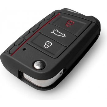 Klíčenka Escape6 Ochranné silikonové pouzdro na klíč pro VW/Seat/Škoda novější generace s vystřelovacím klíč