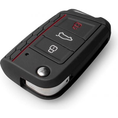 Klíčenka Escape6 Ochranné silikonové pouzdro na klíč pro VW/Seat/Škoda novější generace s vystřelovacím klíč – Zboží Mobilmania