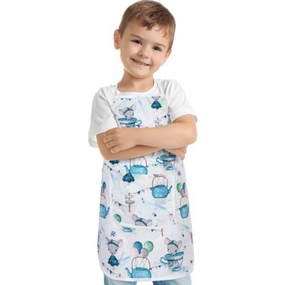 Bellatex Dětská zástěrka Modrá 37x47 cm – Zboží Mobilmania