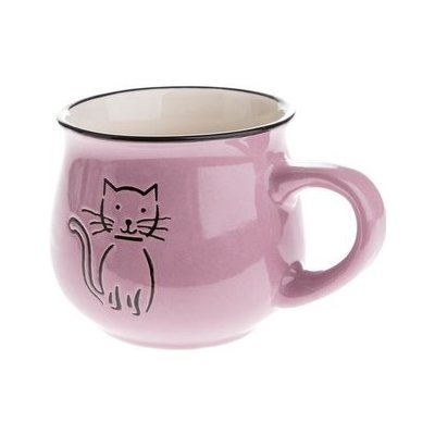 Hrnek keramický s kočkou - fialový 213 ml – Zboží Dáma