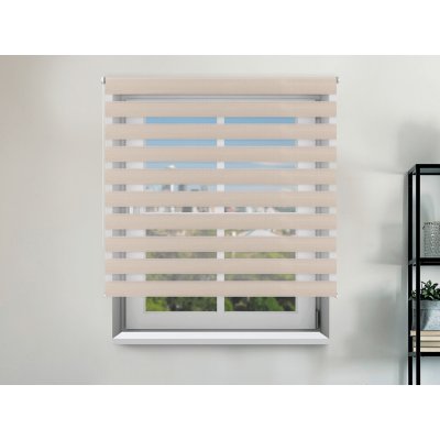 FEXI Roleta Den a noc, Nature blackout mandle, A 03503 200 x 92 cm Levá - Hnědá – Sleviste.cz