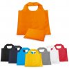 Nákupní taška a košík hi!dea™ FOLA. Skládací taška z polyesteru oranžová