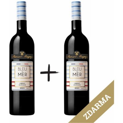 Bernard Magrez Bleu de Mer Rouge 14% 2 x 0,75 l (holá láhev) – Hledejceny.cz