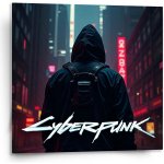 Sablio Obraz Cyberpunk 2077 Pohled do města - 110x110 cm – Hledejceny.cz