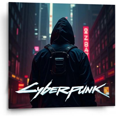 Sablio Obraz Cyberpunk 2077 Pohled do města - 110x110 cm – Hledejceny.cz