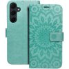 Pouzdro a kryt na mobilní telefon Samsung Forcell MEZZO Book case Samsung Galaxy A35 5G mandala green 599364