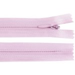 Spirálový zip skrytý šíře 3 mm, délka 20 cm - lila – Hledejceny.cz