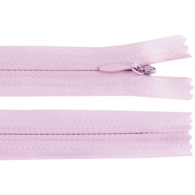 Spirálový zip skrytý šíře 3 mm, délka 20 cm - lila – Hledejceny.cz