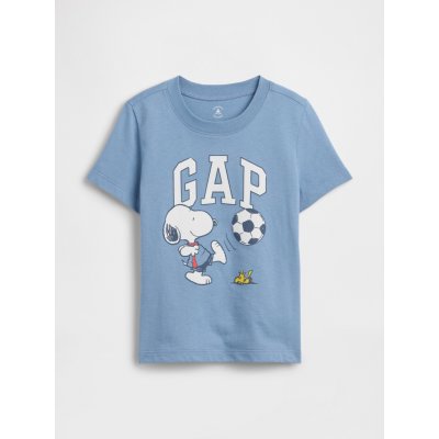 Baby tričko Gap & Peanuts Snoopy s logem Modrá – Hledejceny.cz