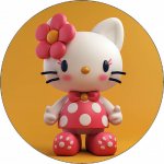 Jedlý papír Hello Kitty s kytičkou 19,5 cm - Pictu Hap – Hledejceny.cz