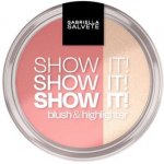 Gabriella Salvete Show It! Blush & Highlighter kompaktní tvářenka s rozjasňovačem 01 9 g – Zboží Mobilmania