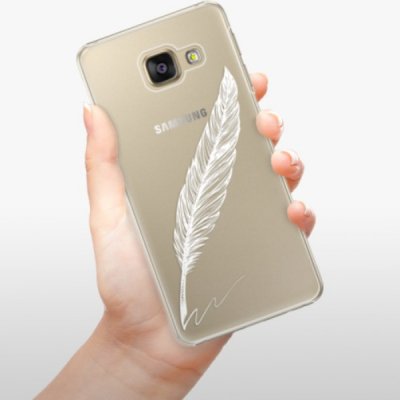 Pouzdro iSaprio Writing By Feather Samsung Galaxy A3 2016 bílé