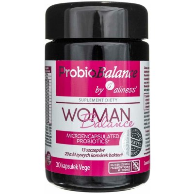 Aliness ProbioBalance Woman Probiotika a prebiotika 30 veg. kapslí – Hledejceny.cz