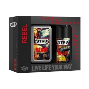 STR8 Rebel EDT 50 ml + deospray 150 ml dárková sada