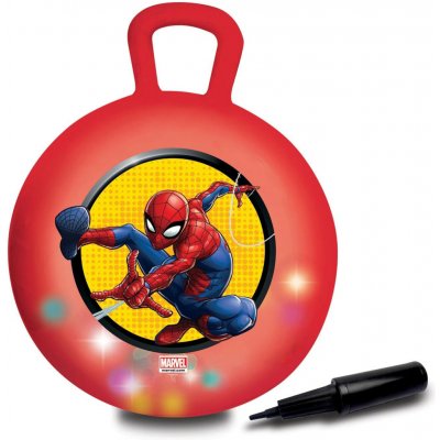Lexibook Nafukovací skákací míč se světelnými efekty 45 cm červený Spider-Man – Zboží Dáma