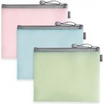 ARGUS Plastový obal se zipem MIX, růžová, modrá, zelená 16578001 – Zboží Živě