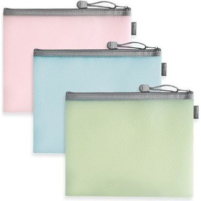 ARGUS Plastový obal se zipem MIX, růžová, modrá, zelená 16578001 – Zboží Živě