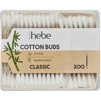 Hebe Basics Cotton Buds hygienické tyčinky 200 ks – Hledejceny.cz