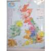Nástěnné mapy Velká Británie spediční - nástěnná mapa 100 x 140 cm, lamino + stříbrný hliníkový rám