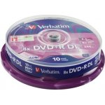 Verbatim DVD+R DL 8,5GB 8x, spindle, 10ks (43666) – Hledejceny.cz