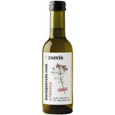Znovín Znojmo Zweigel Rosé 12,5% 0,187 l (holá láhev) – Hledejceny.cz