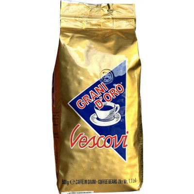 Caffe Vescovi Grani D'oro 100% Arabica zrnková 0,5 kg – Hledejceny.cz
