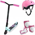 Movino freestyle set s chrániči TYRO FP-032 mintovo-růžová – Zboží Mobilmania