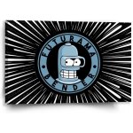 Sablio Obraz Futurama Bender Vesmír - 60x40 cm – Hledejceny.cz